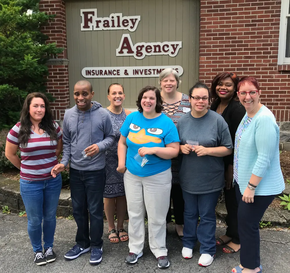 Kyrstie Reiby and Devereux consumers, Danica L. Overcash, Member Protection Sales Associate, Jennifer L. Herscap, Adm. Assistant/Office Manager, Kiara, Jalisa White, Agency Ambassador and Michele A. Frailey-Miller, COO